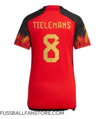 Belgien Youri Tielemans #8 Replik Heimtrikot Damen WM 2022 Kurzarm